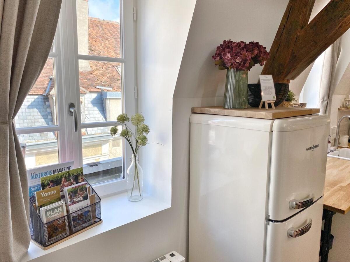Apartamento Le Repere Des Sommeliers - Sejour A Auxerre Exterior foto