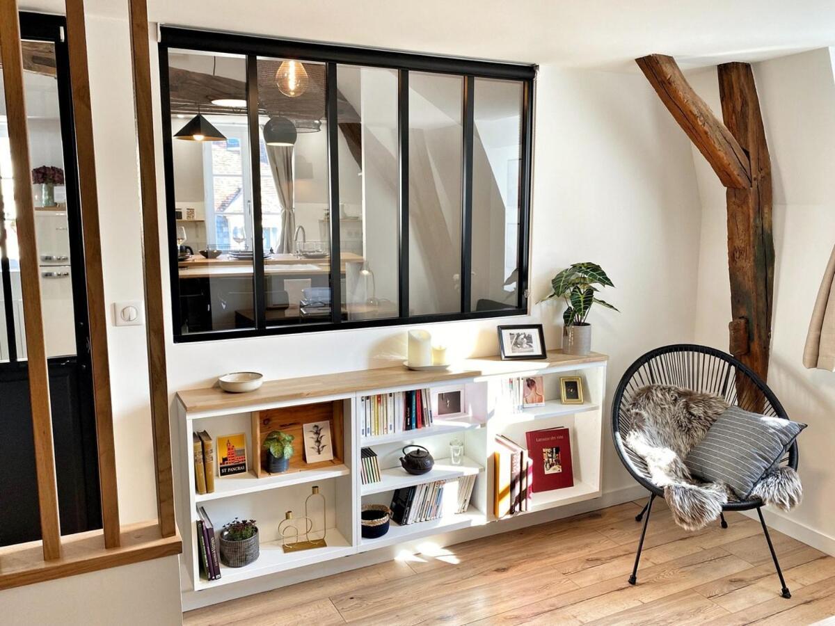 Apartamento Le Repere Des Sommeliers - Sejour A Auxerre Exterior foto
