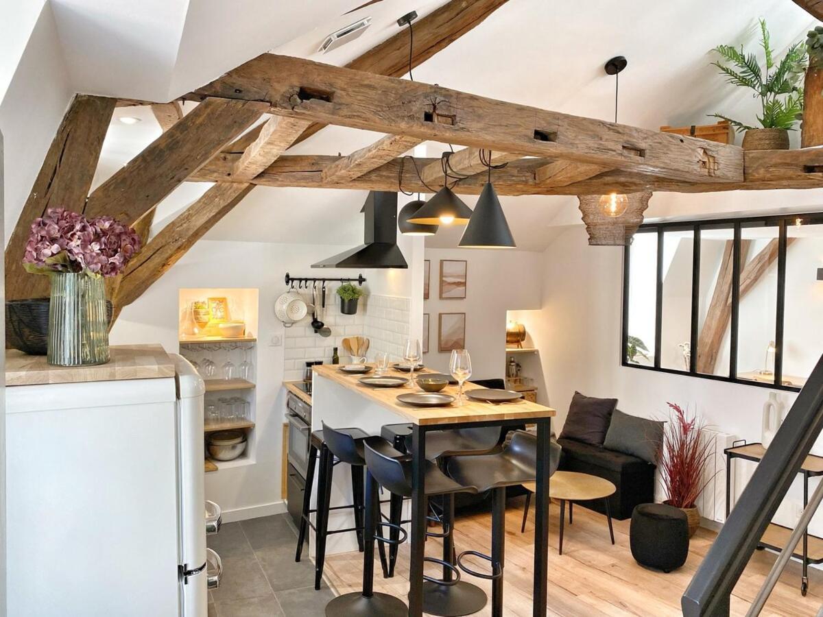 Apartamento Le Repere Des Sommeliers - Sejour A Auxerre Exterior foto