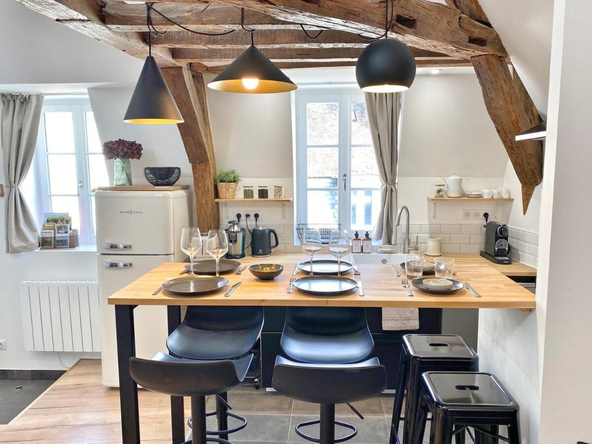 Apartamento Le Repere Des Sommeliers - Sejour A Auxerre Exterior foto