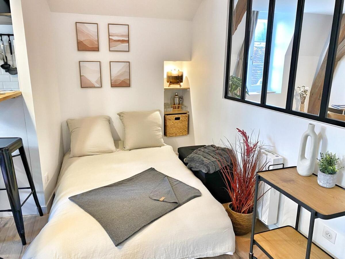 Apartamento Le Repere Des Sommeliers - Sejour A Auxerre Exterior foto