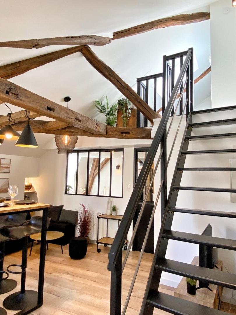 Apartamento Le Repere Des Sommeliers - Sejour A Auxerre Exterior foto