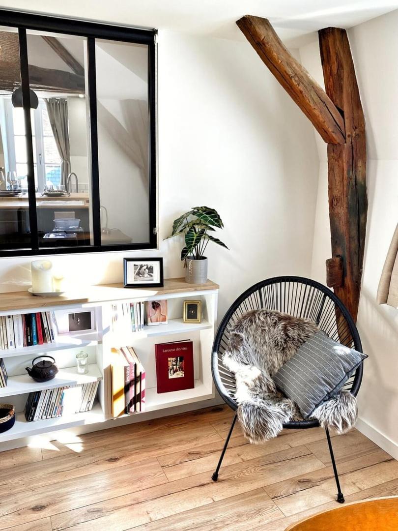 Apartamento Le Repere Des Sommeliers - Sejour A Auxerre Exterior foto