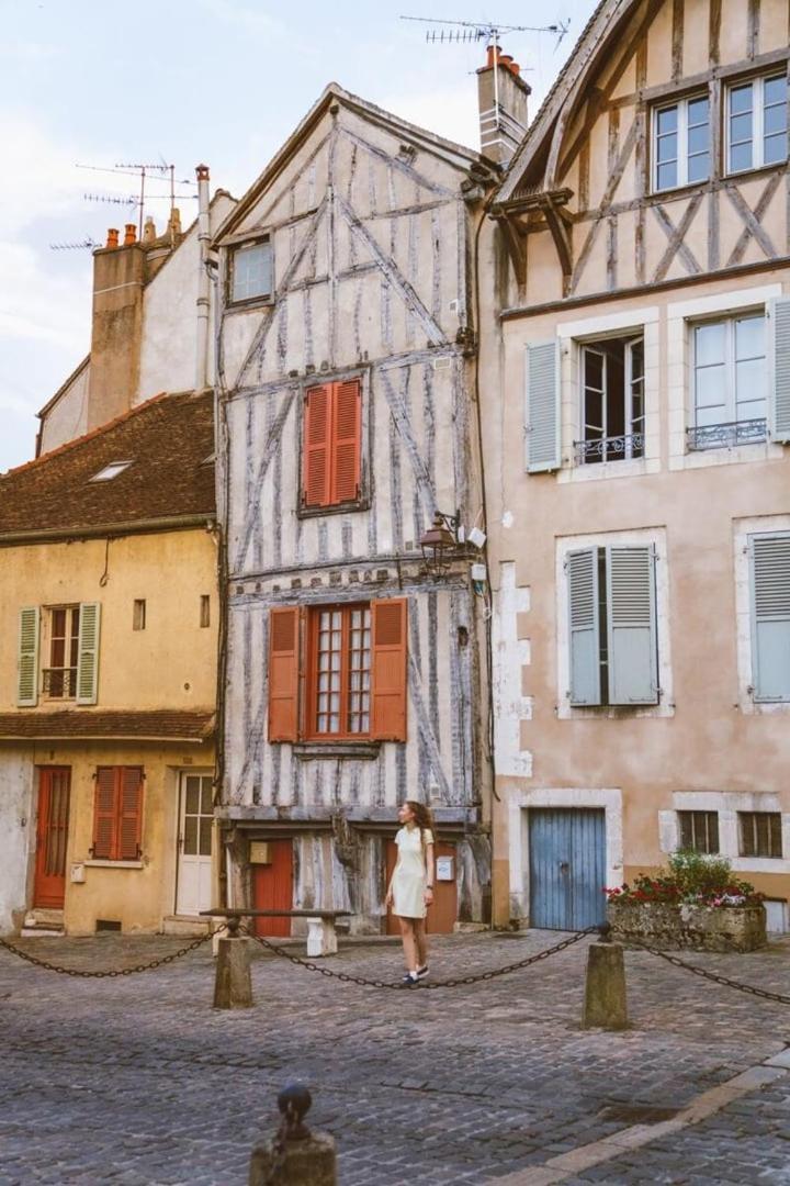 Apartamento Le Repere Des Sommeliers - Sejour A Auxerre Exterior foto