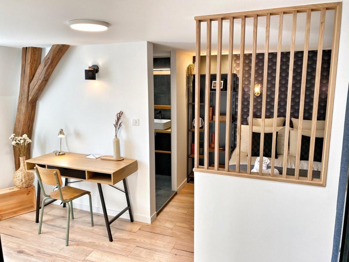 Apartamento Le Repere Des Sommeliers - Sejour A Auxerre Exterior foto