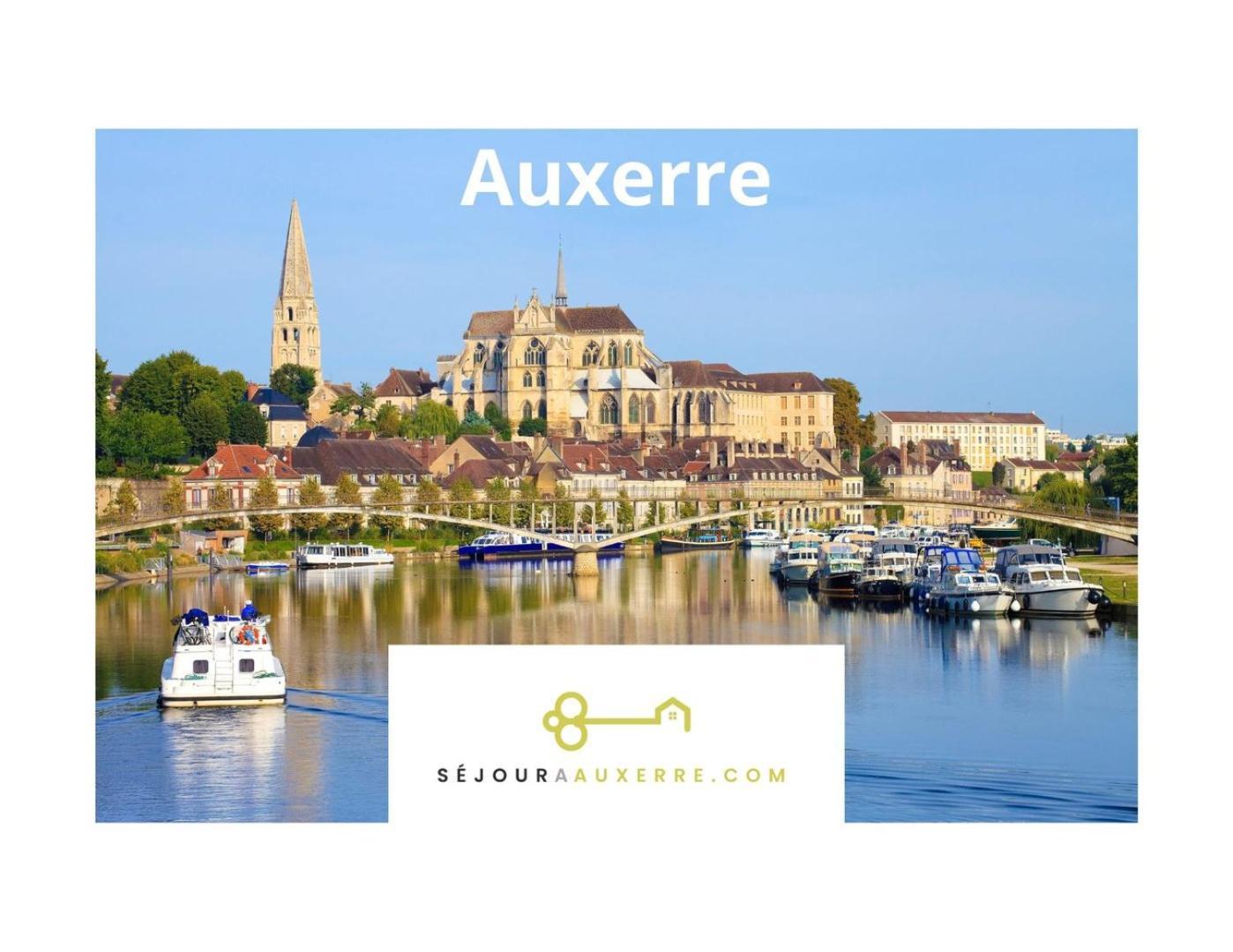 Apartamento Le Repere Des Sommeliers - Sejour A Auxerre Exterior foto